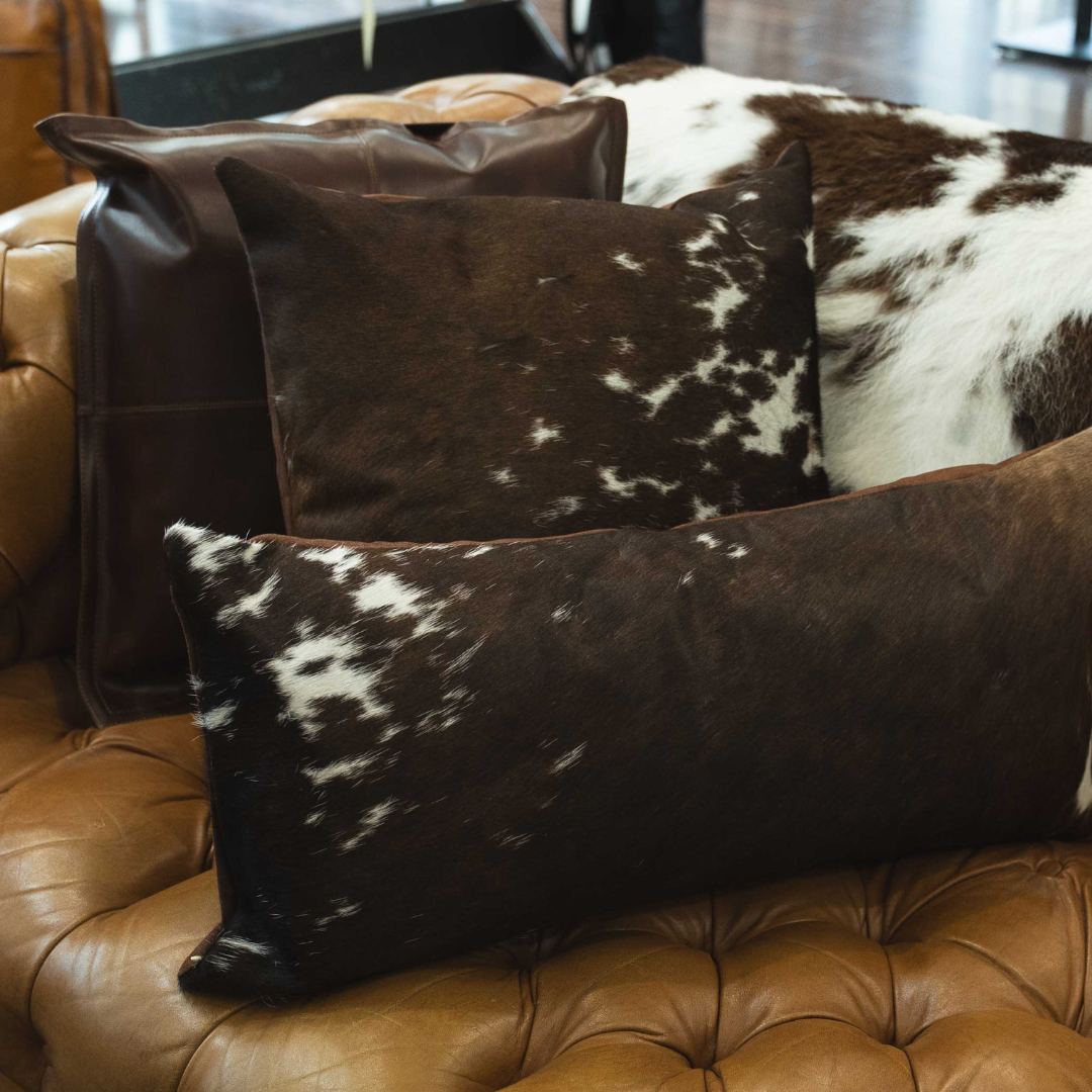 Cowhide Pillow Cover left image