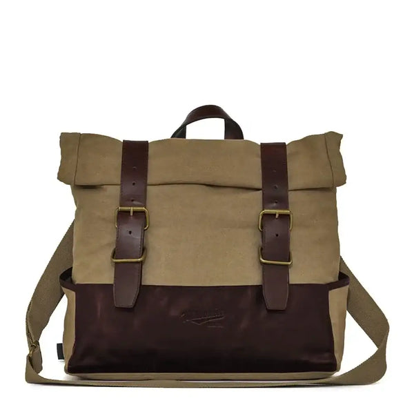 Waxed Canvas Messenger Bag | Milwaukee Boot Company
