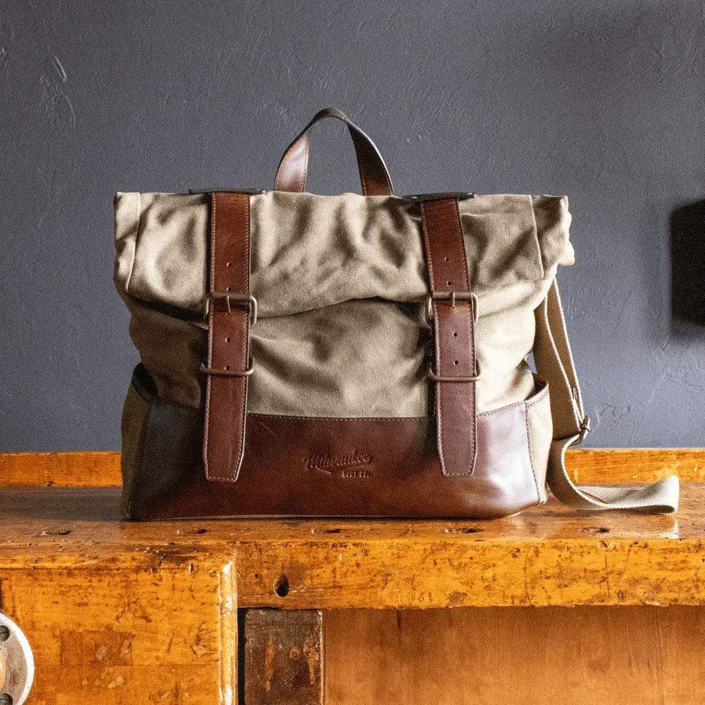 Milwaukee Boot Company Eschweiler Messenger Bag Bags Khaki Multi : One Size