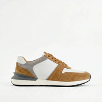 Gallun Men's Sneaker - Milwaukee Boot Company - Gallun Men's Sneaker - White and Cognac / 8M