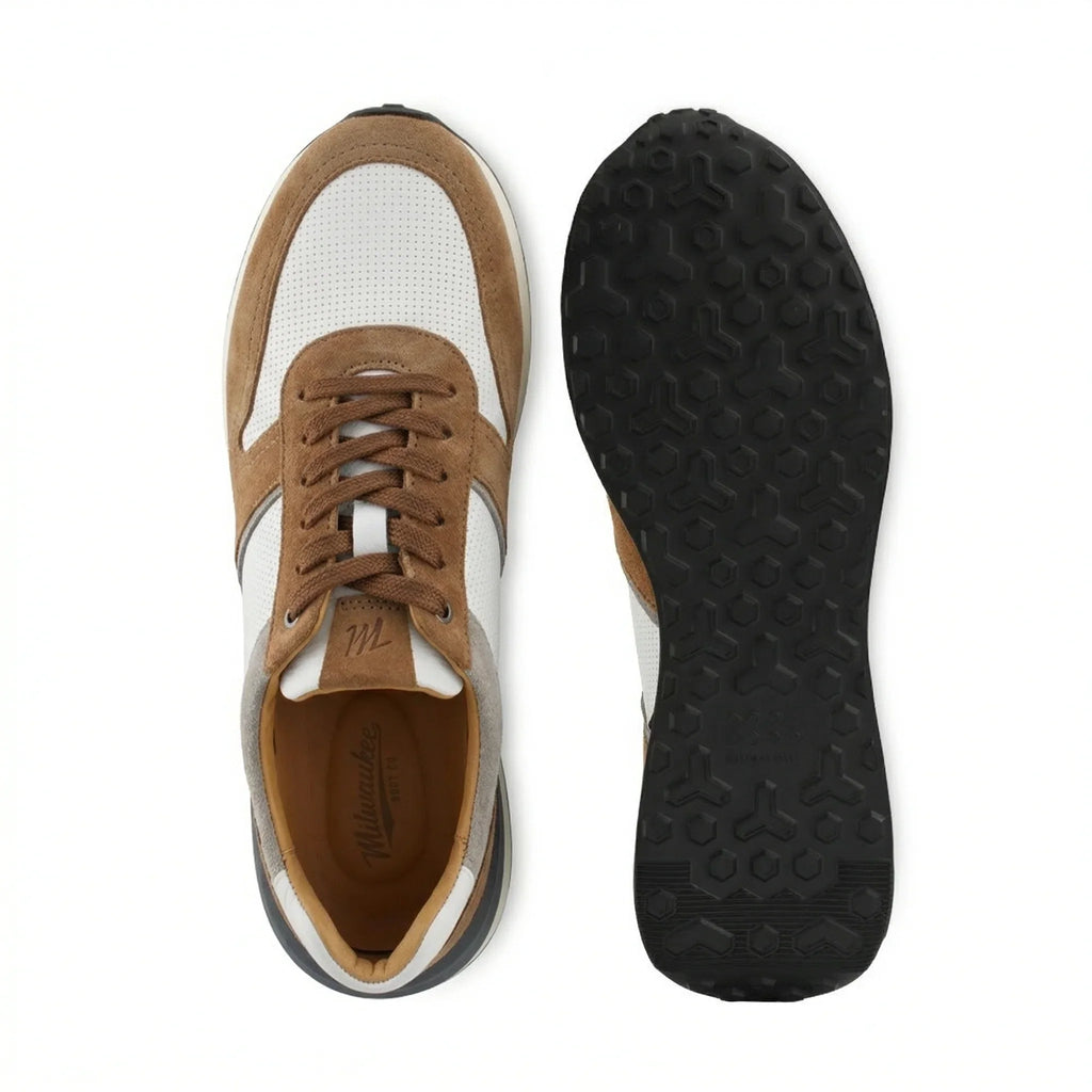 Gallun Men's Sneaker - Milwaukee Boot Company - Gallun Men's Sneaker - White and Gray / 8M