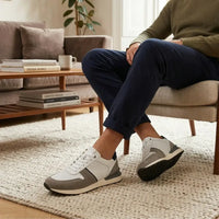 Gallun Men's Sneaker - Milwaukee Boot Company - Gallun Men's Sneaker - White and Gray / 8M