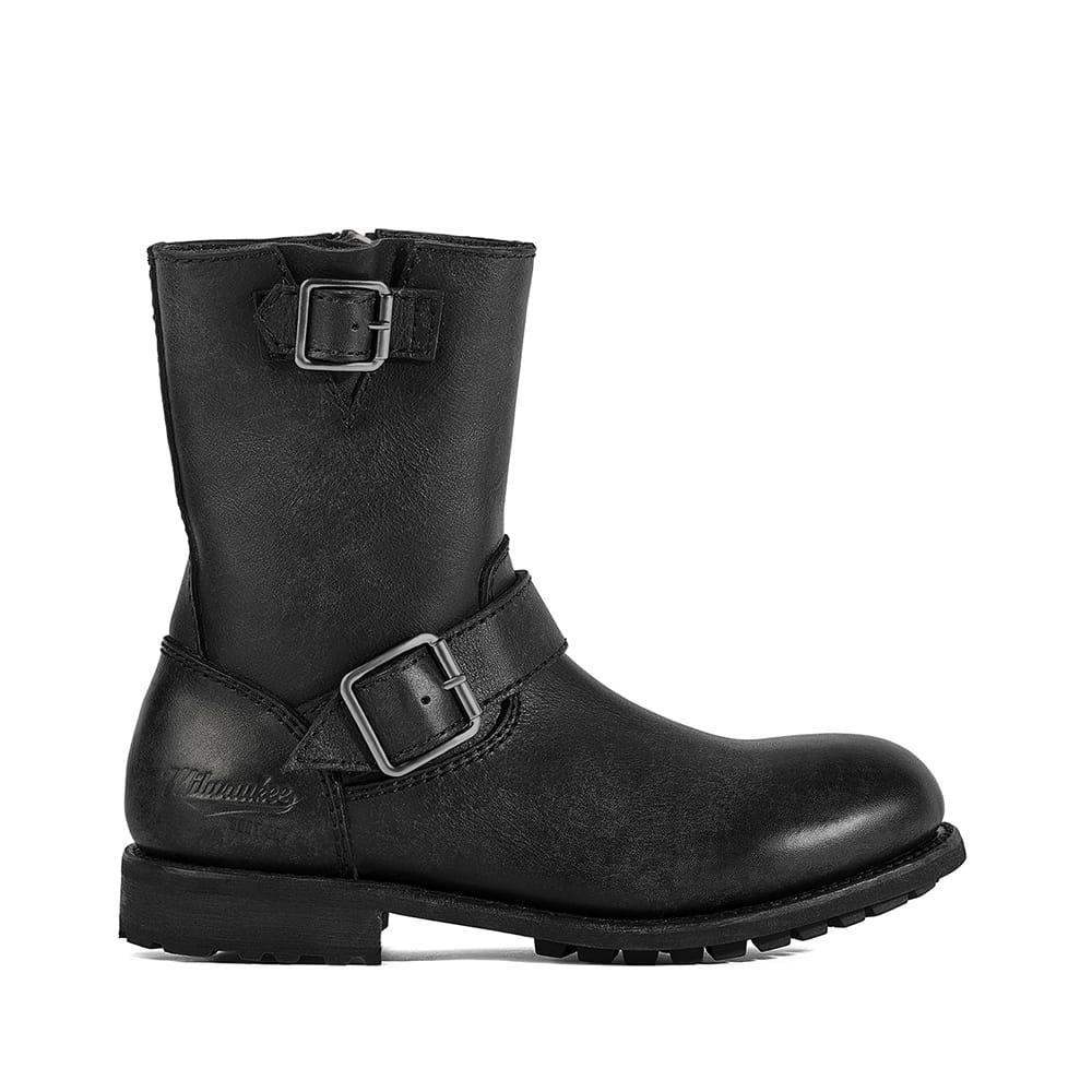 Men's Biker Boot in Leather | Milwaukee Boot Company