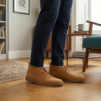 Riverwest Men's Chukka - Milwaukee Boot Company - Riverwest Men's Chukka - Taupe Suede / 8M