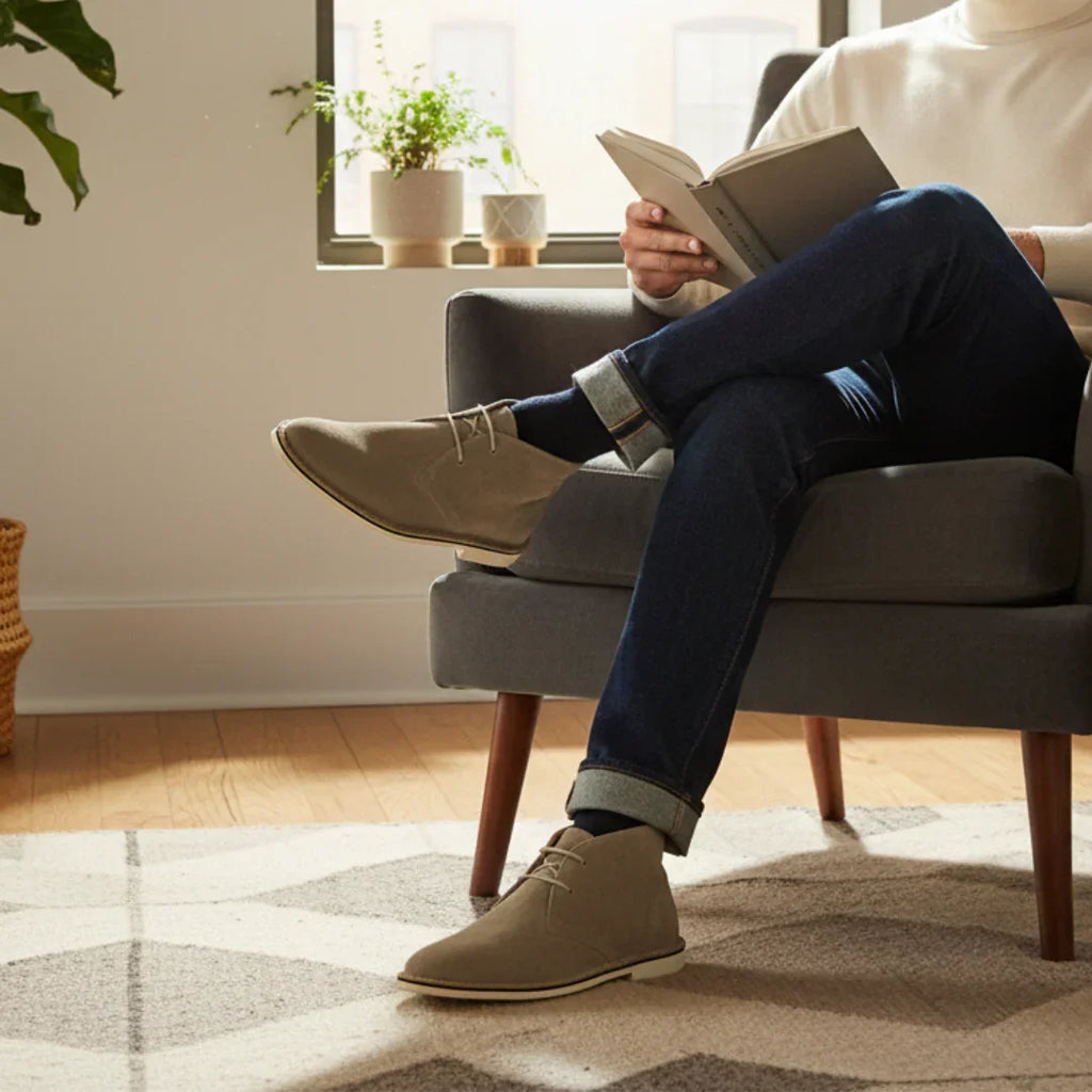 Riverwest Men's Chukka - Milwaukee Boot Company - Riverwest Men's Chukka - Taupe Suede / 8M