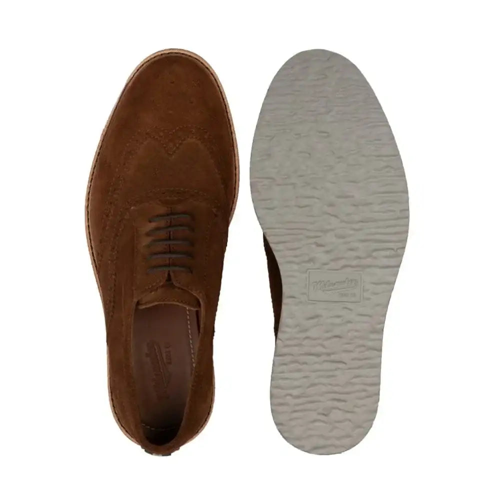 Men's Wingtip Shoe in Suede | Milwaukee Boot Company