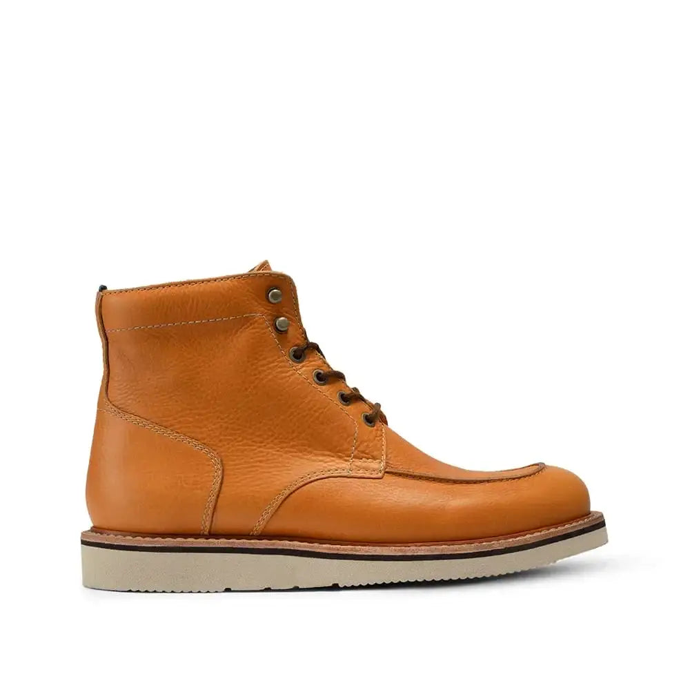 Bradford Moc Toe Men's Boot - Milwaukee Boot Company - Bradford Moc Toe Men's Boot - Light Tan / 8M