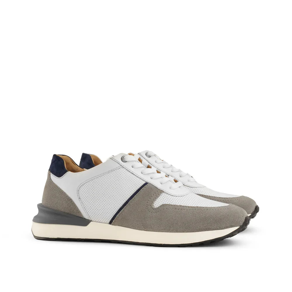 Gallun Men's Sneaker - Milwaukee Boot Company - Gallun Men's Sneaker - White and Gray / 8M