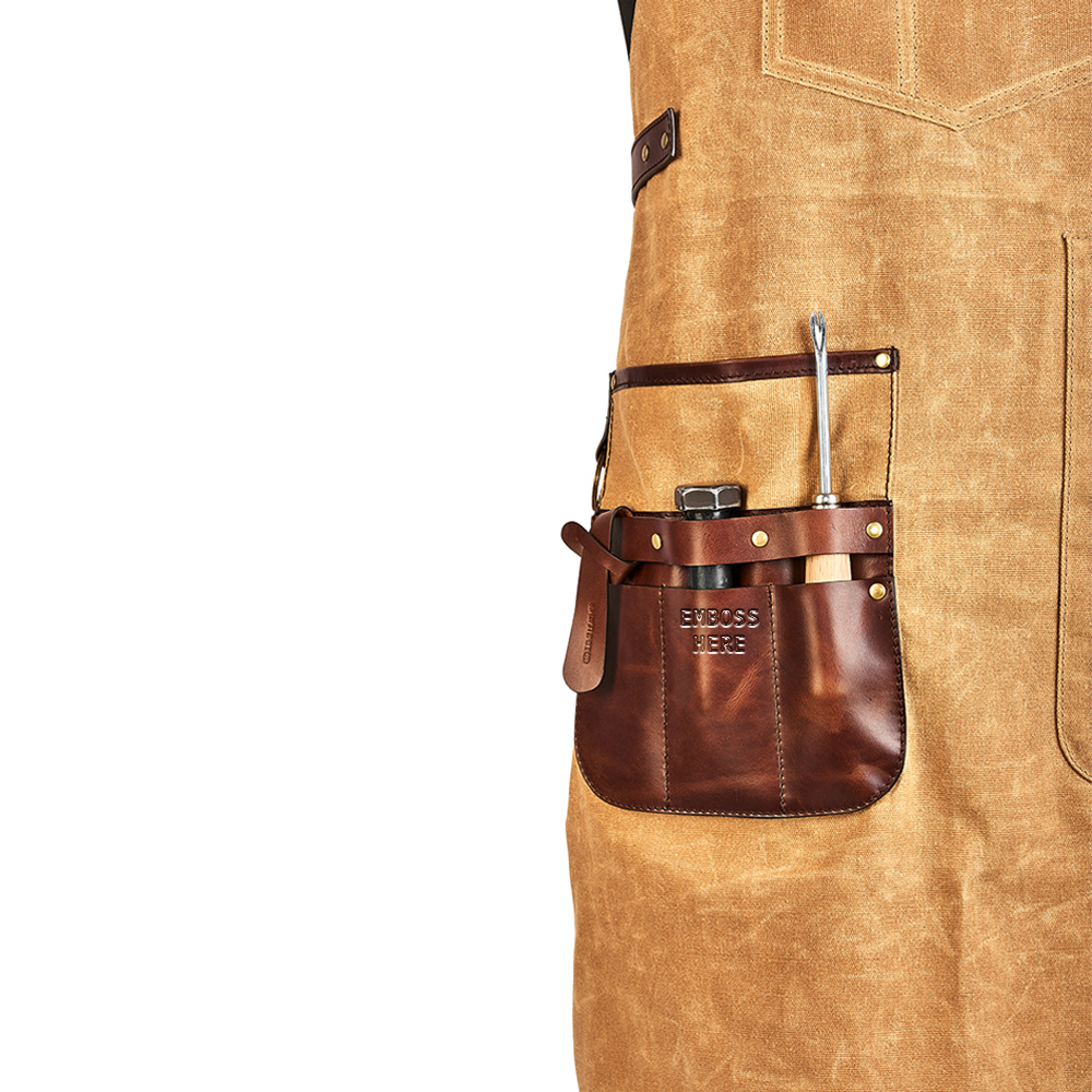 Leather Apron Button Top - Ready-to-Wear